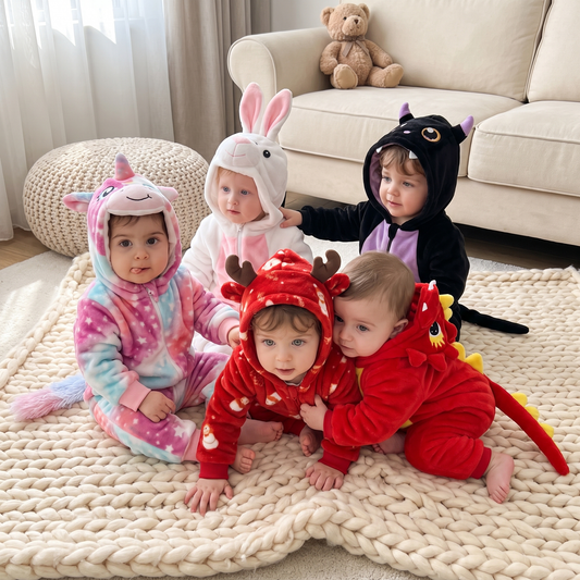 Mimoli™ Pijama con capucha y orejitas